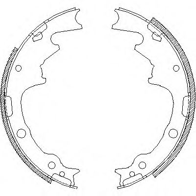 Комплект тормозных колодок WOKING Z4188.00