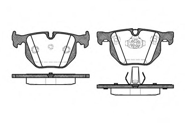 Комплект тормозных колодок, дисковый тормоз WOKING P2813.40