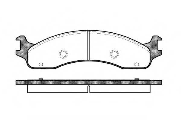 Комплект тормозных колодок, дисковый тормоз WOKING P4733.00