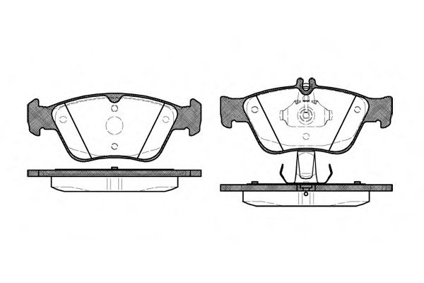 Комплект тормозных колодок, дисковый тормоз WOKING P4863.10