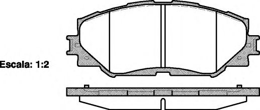 Комплект тормозных колодок, дисковый тормоз WOKING P13323.00