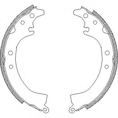 Комплект тормозных колодок WOKING Z4336.00