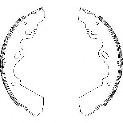 Комплект тормозных колодок WOKING Z4337.00