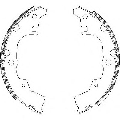Комплект тормозных колодок WOKING Z4340.00
