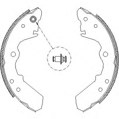 Комплект тормозных колодок WOKING Z4343.00
