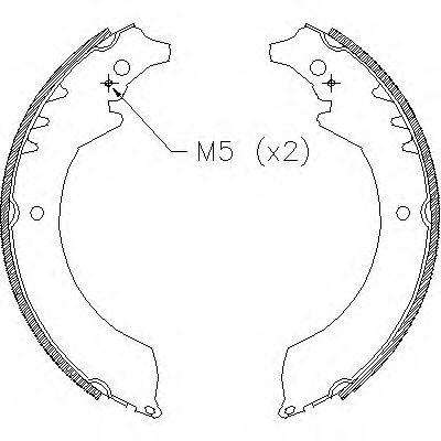 Комплект тормозных колодок WOKING Z4355.00