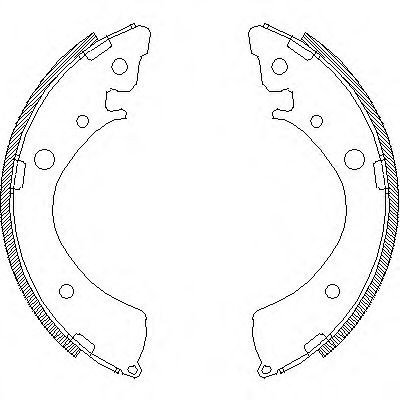 Комплект тормозных колодок WOKING Z4367.00