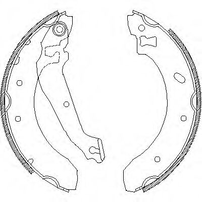 Комплект тормозных колодок WOKING Z4407.00