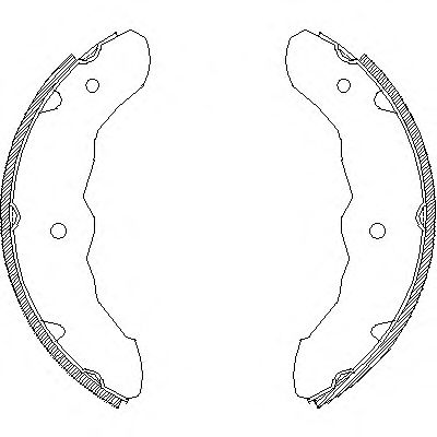 Комплект тормозных колодок WOKING Z4426.00