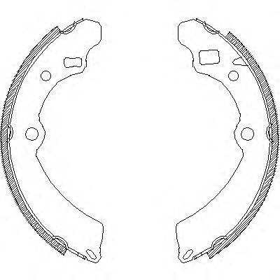 Комплект тормозных колодок WOKING Z4504.00