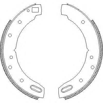 Комплект тормозных колодок WOKING Z4604.00