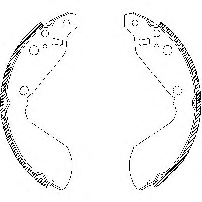 Комплект тормозных колодок WOKING Z4669.00