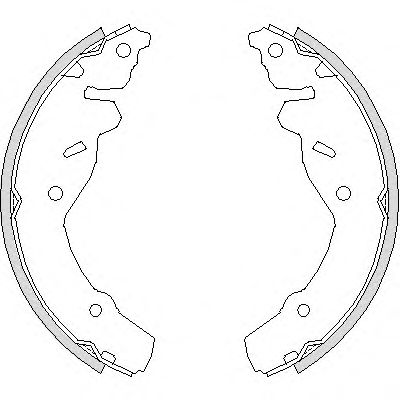 Комплект тормозных колодок WOKING Z4191.00