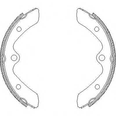 Комплект тормозных колодок WOKING Z4375.00