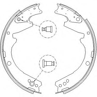 Комплект тормозных колодок WOKING Z4424.01