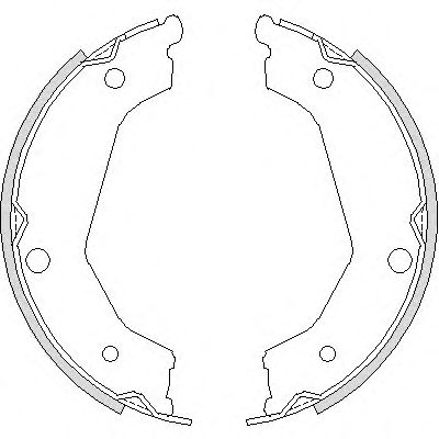 Комплект тормозных колодок, стояночная тормозная система WOKING Z4732.00
