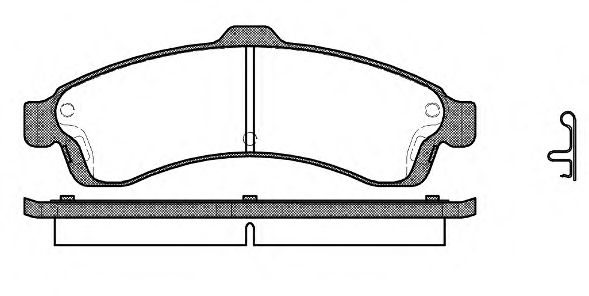 Комплект тормозных колодок, дисковый тормоз WOKING P9373.02