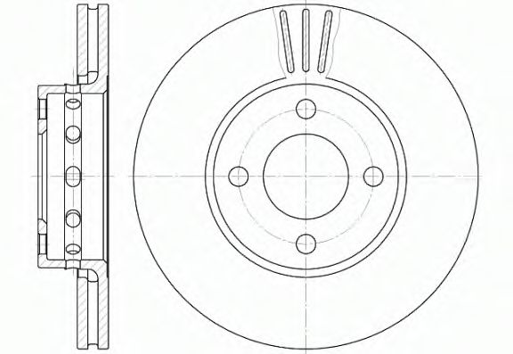 Тормозной диск WOKING D6267.10