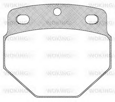 Комплект тормозных колодок, дисковый тормоз WOKING JSA 2273.00