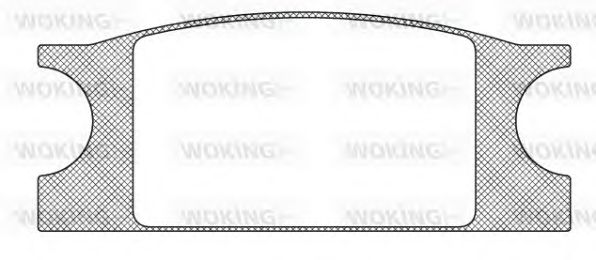 Комплект тормозных колодок, дисковый тормоз WOKING JSA 910302