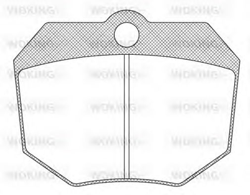 Комплект тормозных колодок, дисковый тормоз WOKING JSA 910314
