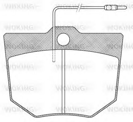 Комплект тормозных колодок, дисковый тормоз WOKING JSA 910326