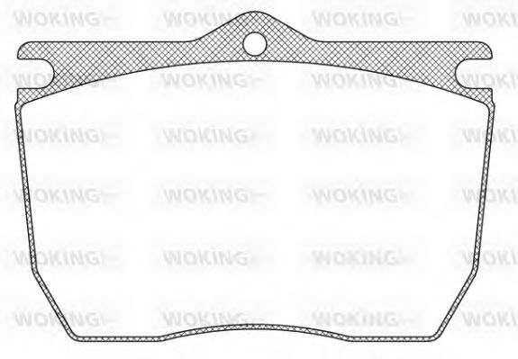 Комплект тормозных колодок, дисковый тормоз WOKING JSA 9243.00