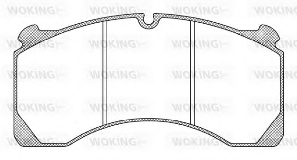 Комплект тормозных колодок, дисковый тормоз WOKING JSA 9473.10