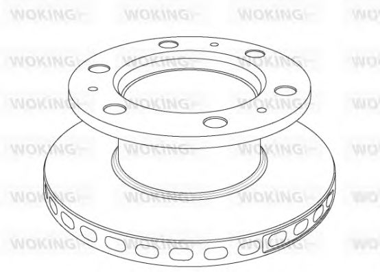 Тормозной диск WOKING 101820