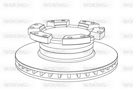 Тормозной диск WOKING NSA1049.20