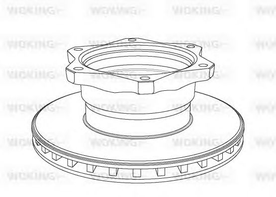 Тормозной диск WOKING NSA1058.20