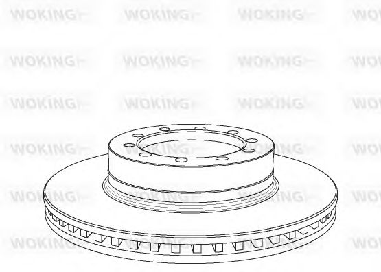 Тормозной диск WOKING NSA1071.20