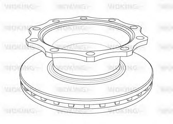 Тормозной диск WOKING NSA1078.20
