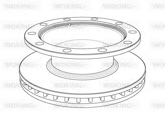 Тормозной диск WOKING NSA1082.20