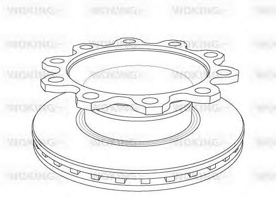 Тормозной диск WOKING NSA1084.20