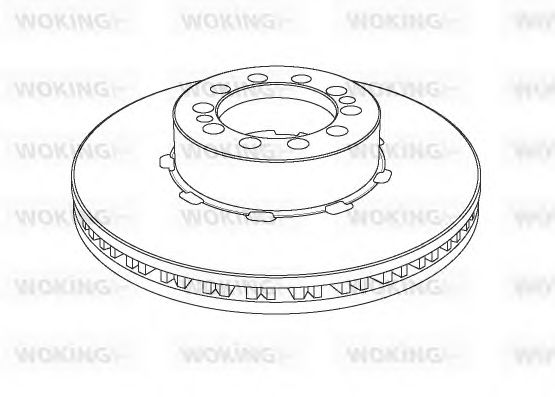 Тормозной диск WOKING NSA1126.20