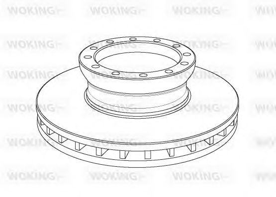 Тормозной диск WOKING 113920