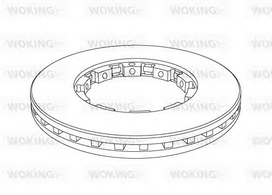Тормозной диск WOKING NSA1143.20