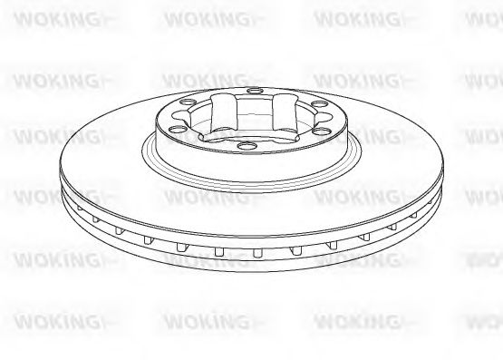 Тормозной диск WOKING NSA1150.20