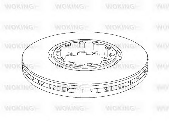 Тормозной диск WOKING 115320