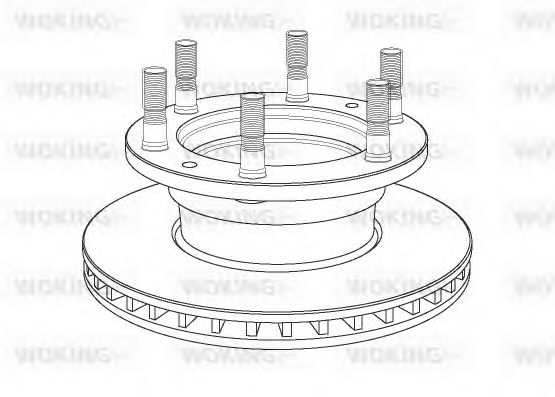 Тормозной диск WOKING NSA1165.20