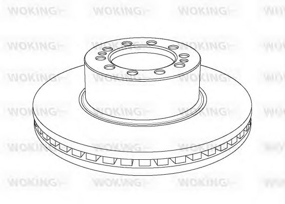 Тормозной диск WOKING NSA1178.20