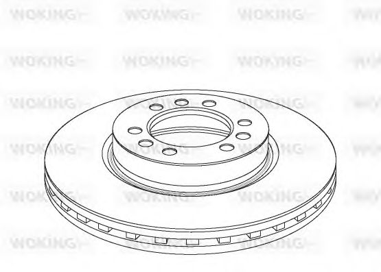 Тормозной диск WOKING 118020