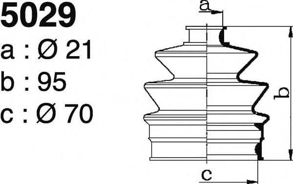 Комплект пылника, приводной вал DEPA 5029