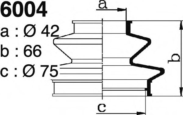 Комплект пылника, приводной вал DEPA S6004