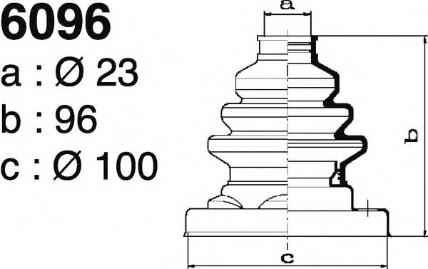 Комплект пылника, приводной вал DEPA 6096