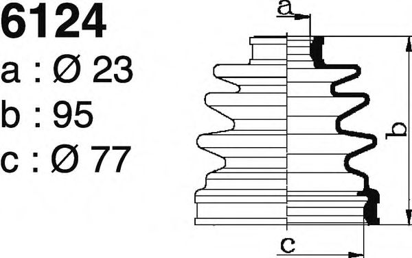 Комплект пылника, приводной вал DEPA 6124