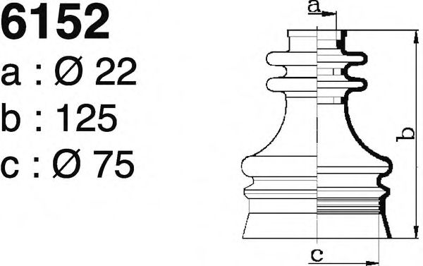 Комплект пылника, приводной вал DEPA 6152