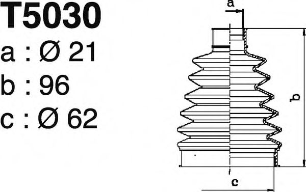 Комплект пылника, приводной вал DEPA T5030