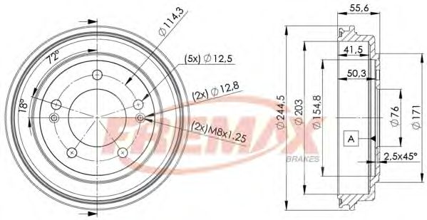 Тормозной барабан FREMAX BD-5174